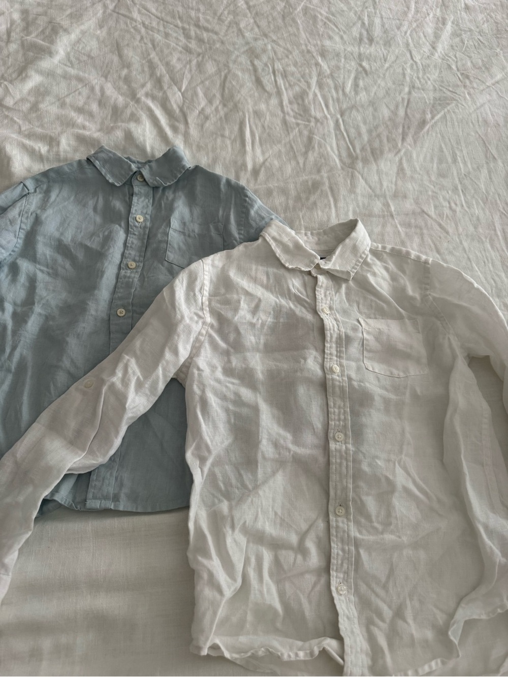 Janie and Jack (2) Classic Linen Button-Up Shirts